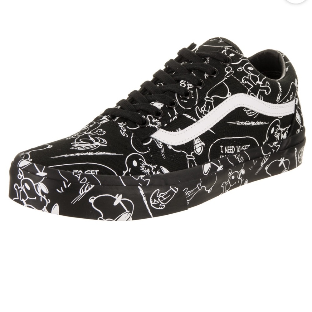 Vans Black & White Graphic Old Skool Sneakers - Picture 2 of 10